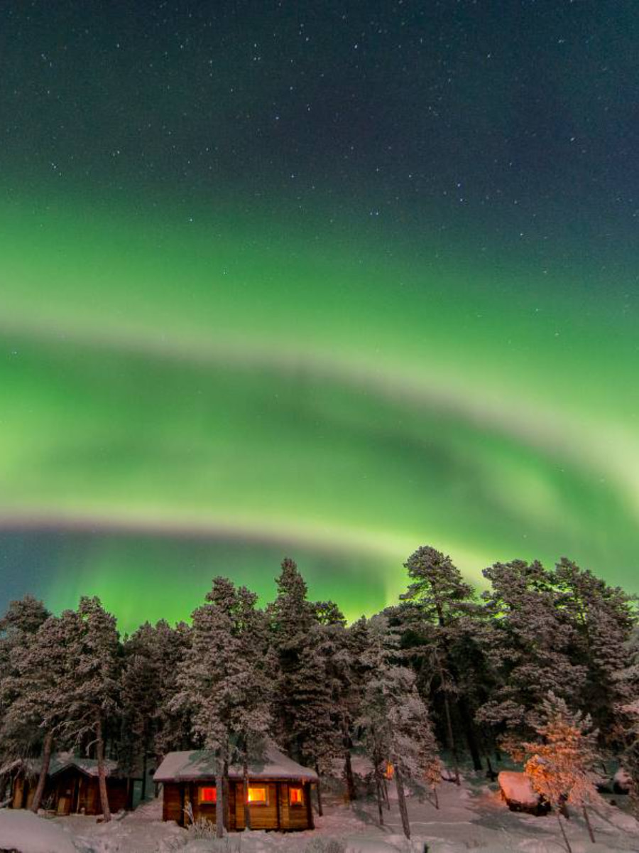 Inari Northern lights Lapland Finland 2