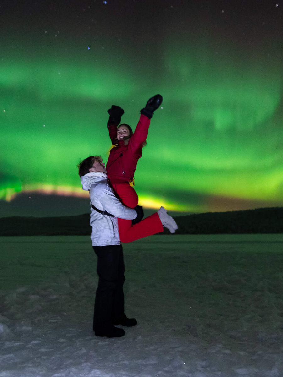 Inari Northern lights Lapland Finland
